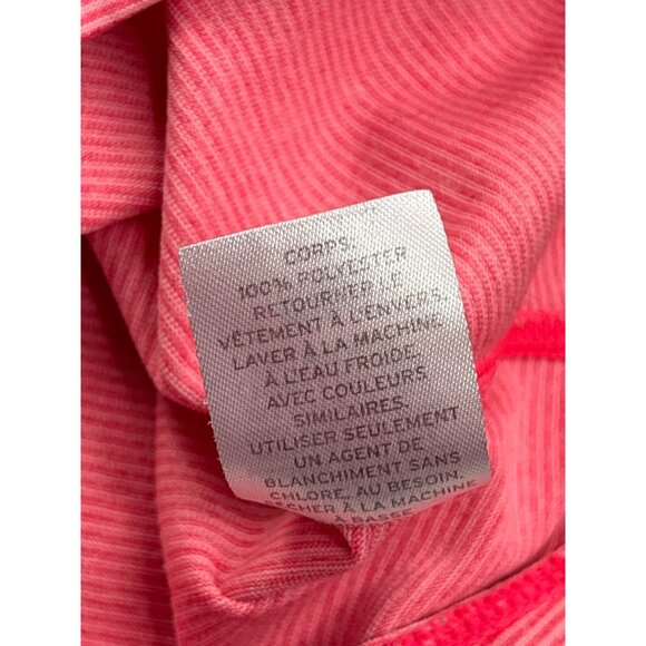 Z By Zella Womens Neon and Light Pink Striped Racerback Tank Top Size S - Picture 5 of 6